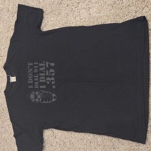 Mighty Fine Black Graphic Tee Size l